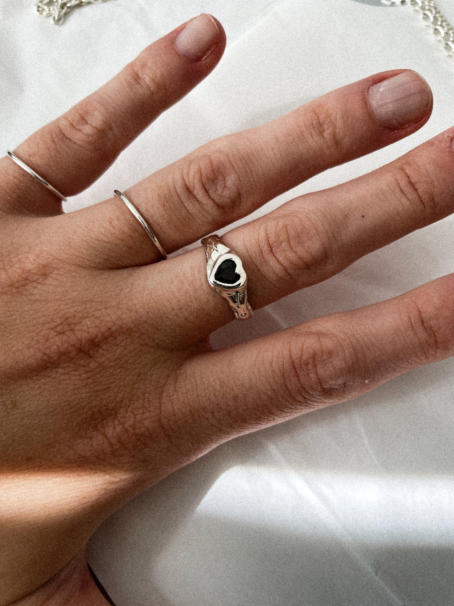 Heart Zircon 925 Ring