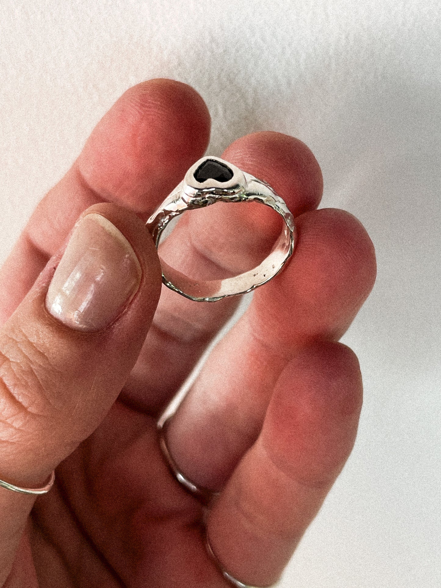 Heart Zircon 925 Ring